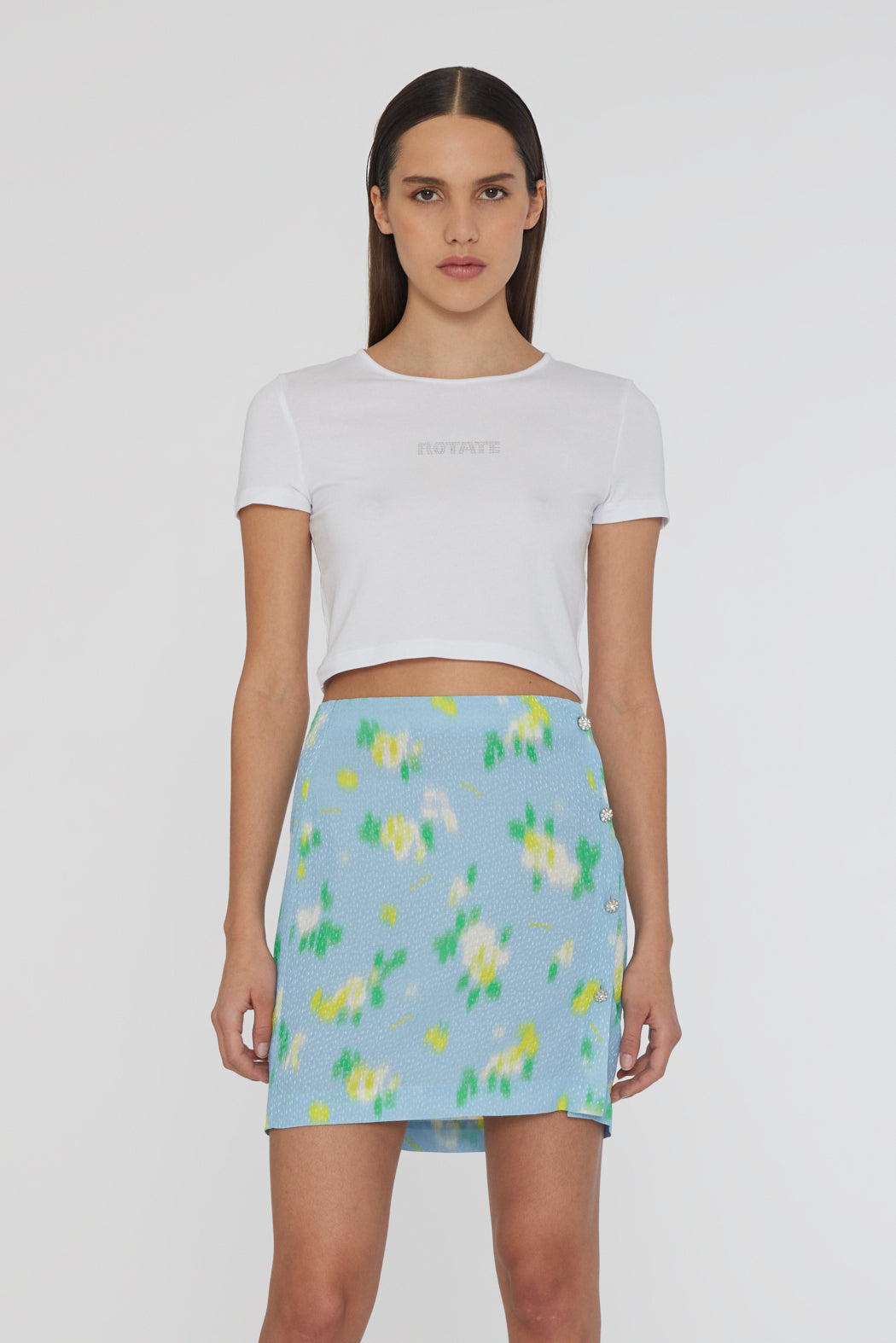 Cropped Logo T-Shirt - Bright White
