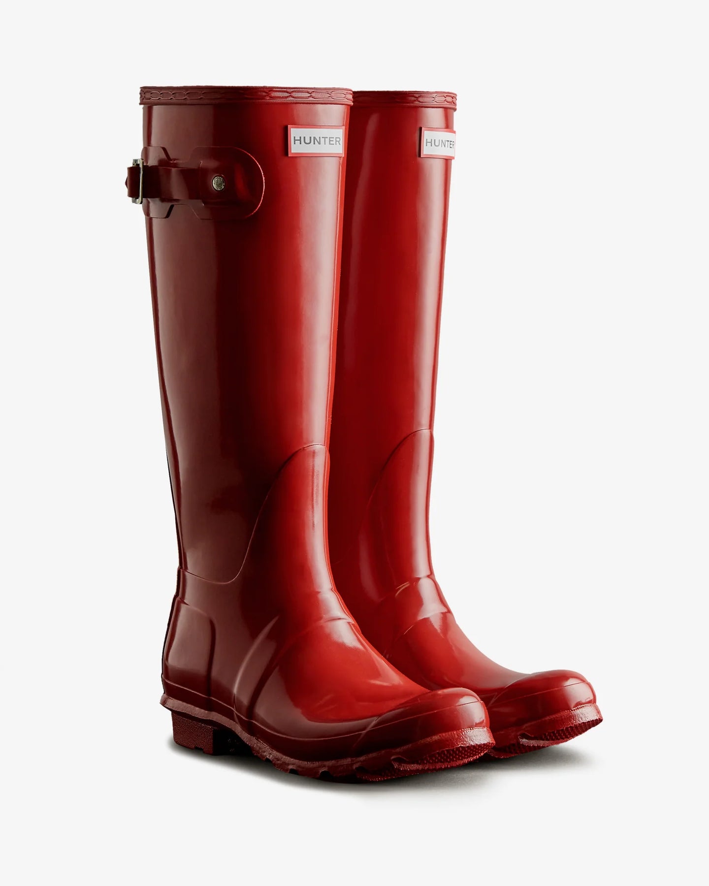 Hunter Original Tall Gloss Boot - Military Red