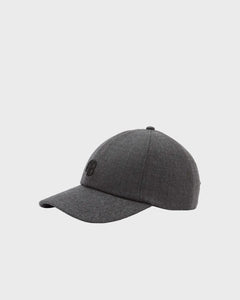 Jeremy Baseball Cap Ab - Dark Heather Grey Wool