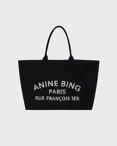 Leo Canvas Tote - Black