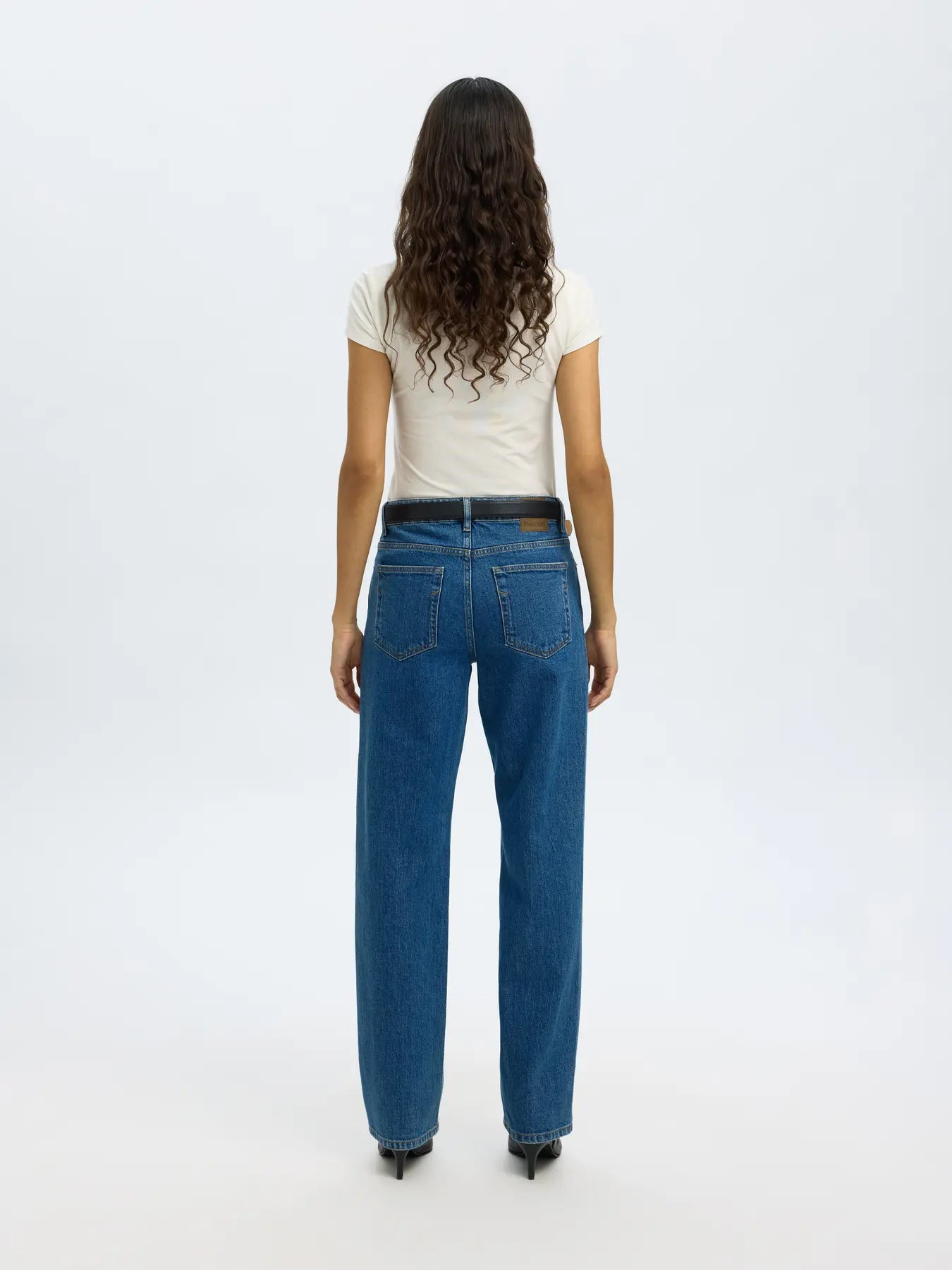 Straight Bea-Kori Mw Jeans - Medium Blue Denim