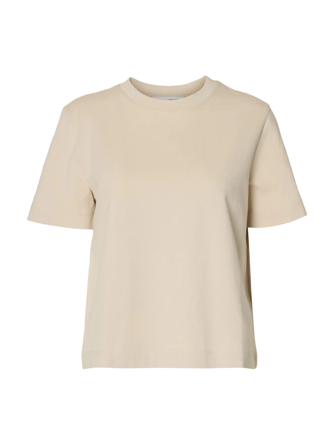 Essential Ss Boxy Tee - Oatmeal