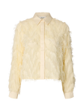 Myline Ls Fluffy Cropped Skjorta - Angora