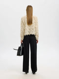 Myline Ls Fluffy Cropped Skjorta - Angora