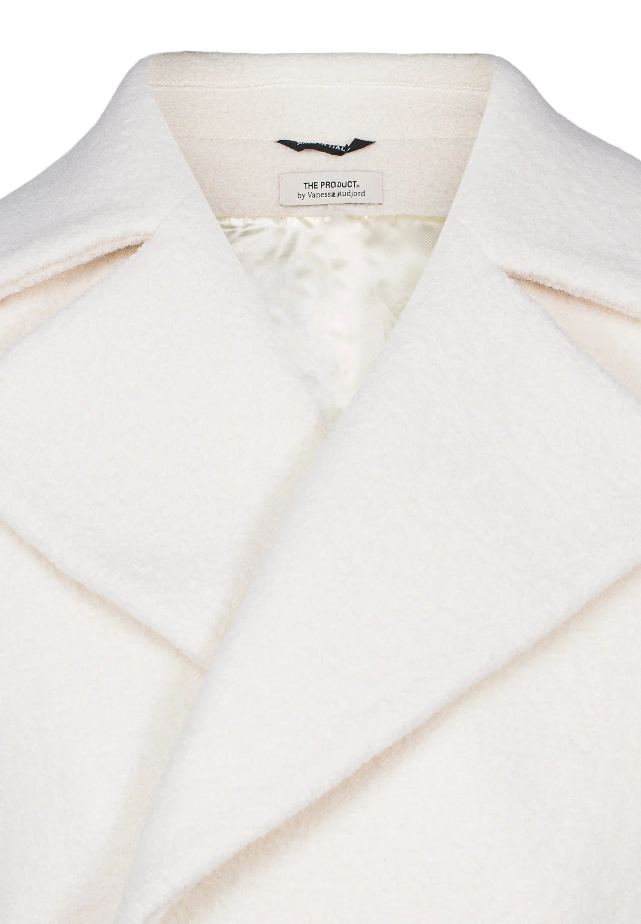 Wool Coat Mid - White