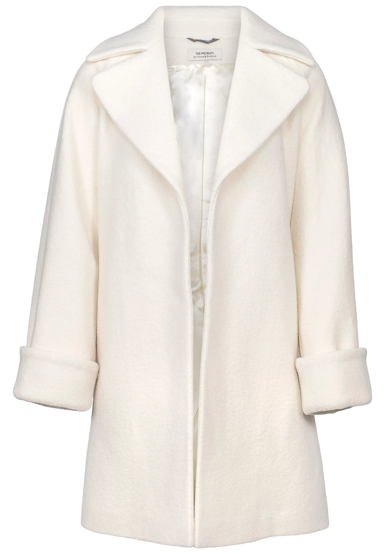 Wool Coat Mid - White