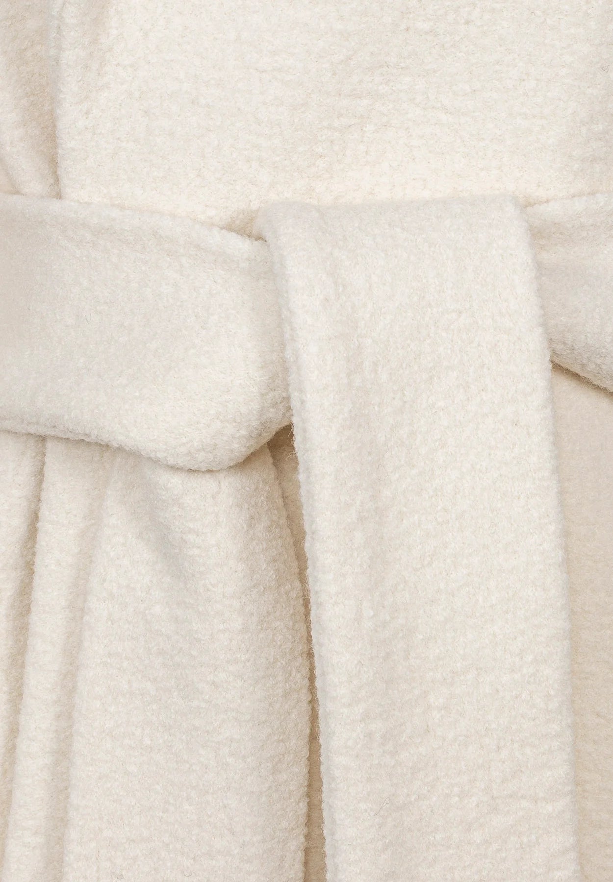 Wool Coat Mid - White