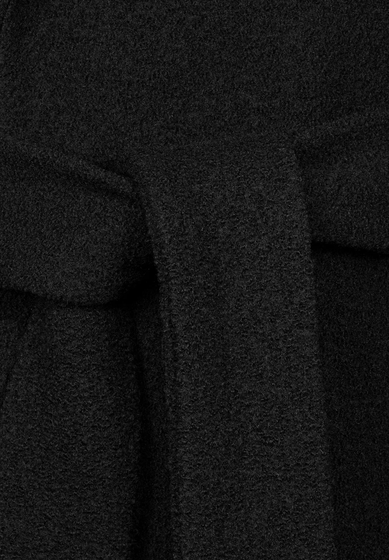 Wool Coat Mid - Svart