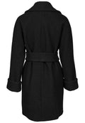 Wool Coat Mid - Svart