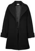 Wool Coat Mid - Svart