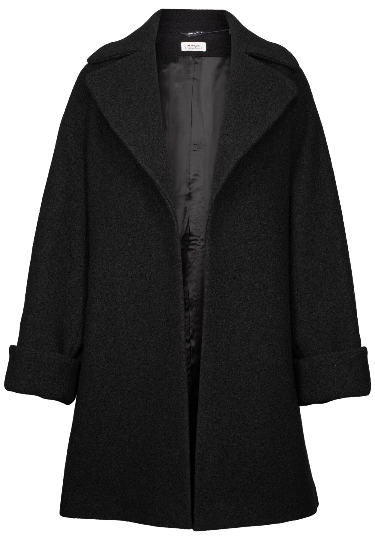 Wool Coat Mid - Svart