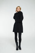 Wool Coat Mid - Svart