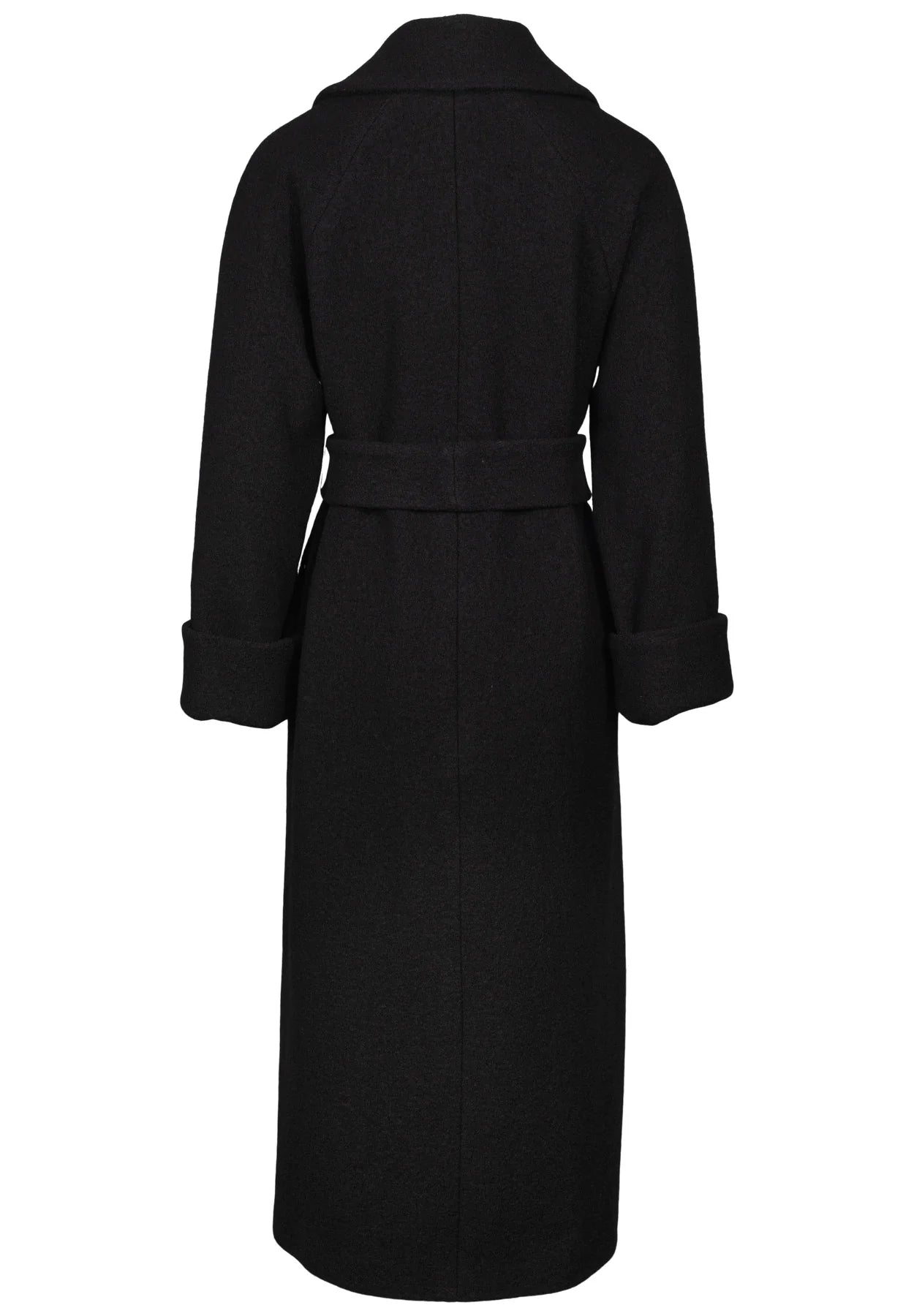 Wool Coat Long - Svart