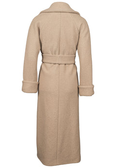 Wool Coat Long - Taupe