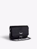 Zadig & Voltaire Rock Nano Grained Leather Väska - Svart