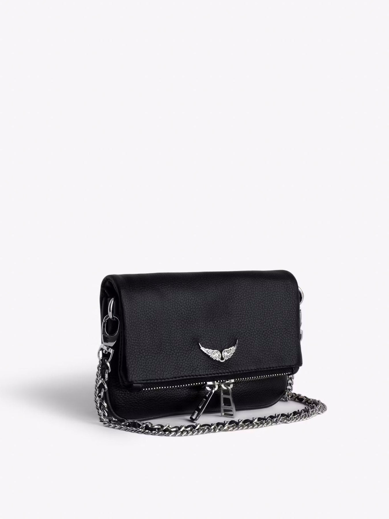 Zadig & Voltaire Rock Nano Grained Leather Väska - Svart