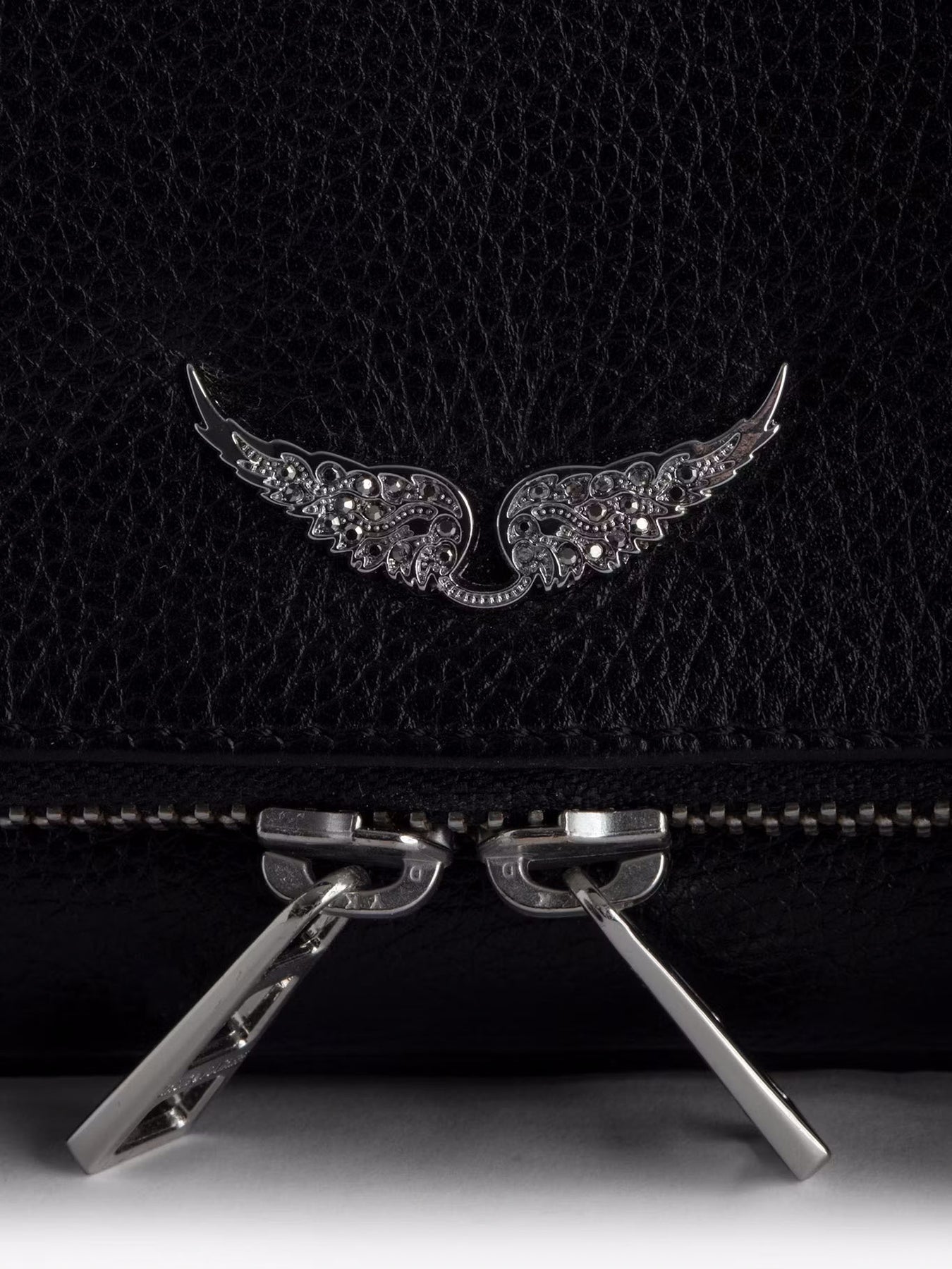 Zadig & Voltaire Rock Nano Grained Leather Väska - Svart