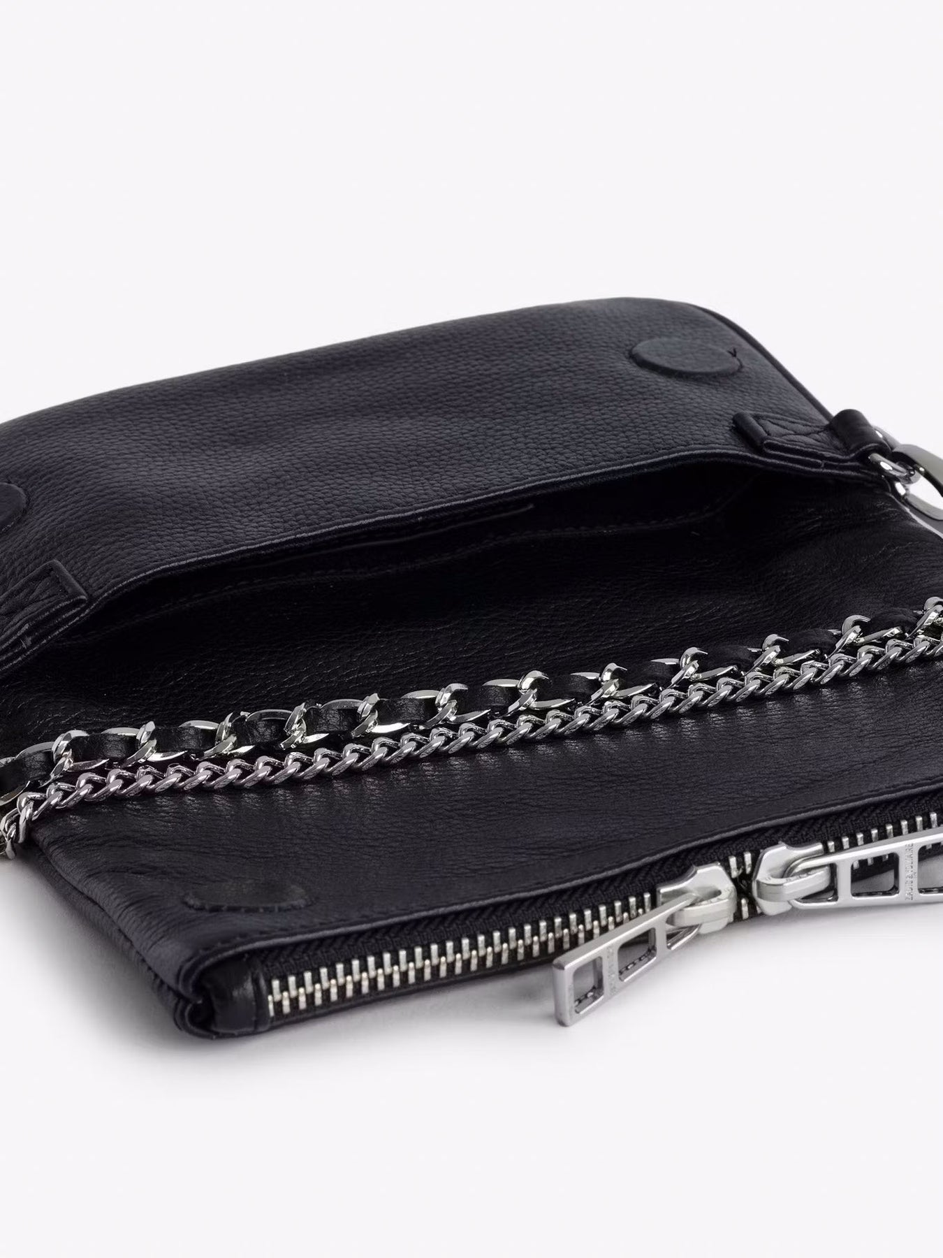 Zadig & Voltaire Rock Nano Grained Leather Väska - Svart