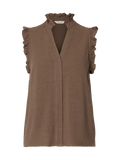 Viva Sl Sun Ruffle Top - Chocolate Chip