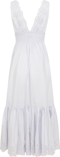 Elise Broderie Dress - Ljusblå