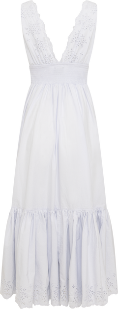 Elise Broderie Dress - Light Blue
