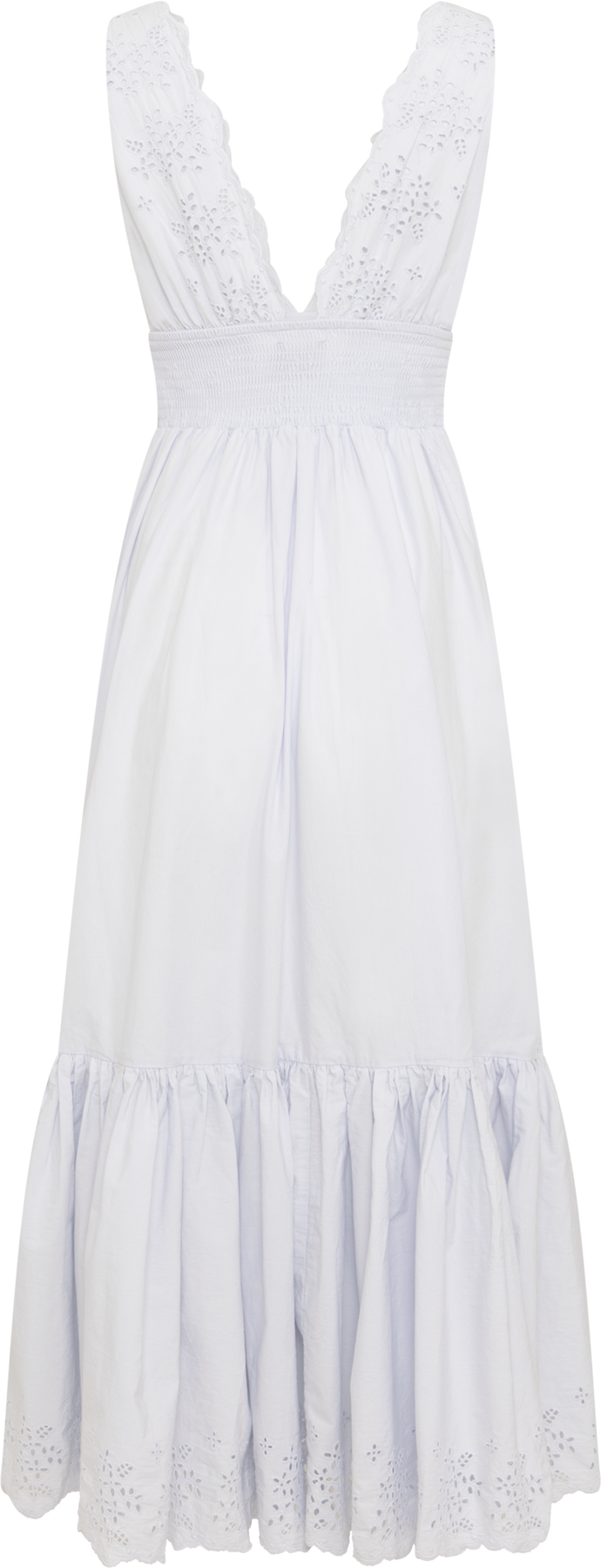 Elise Broderie Dress - Ljusblå
