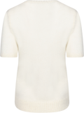 Mohair Blend Ss C-Neck - Krämvit
