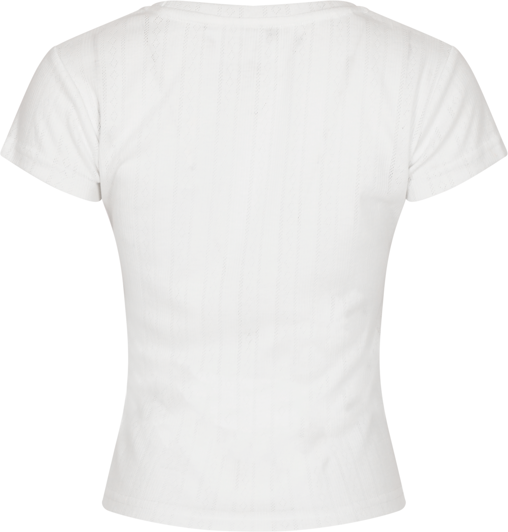 Perle Pointelle Top - White