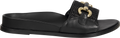 9510Ca Vitello Nero Rafia - Nero/Gold