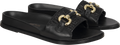 9510Ca Vitello Nero Rafia - Nero/Gold