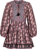 Donna Print Long Sleeve Dress - Multi