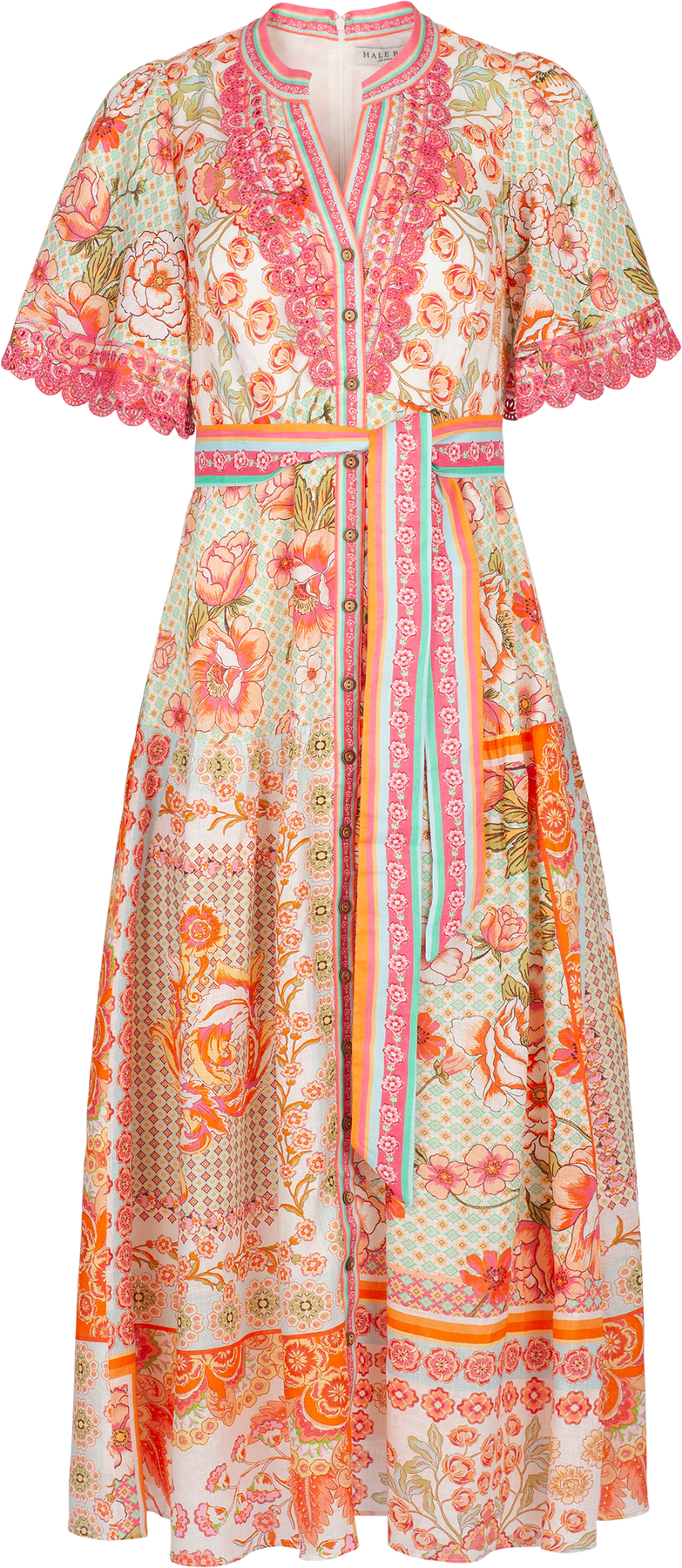Maggie Long Linen Dress - Ivory