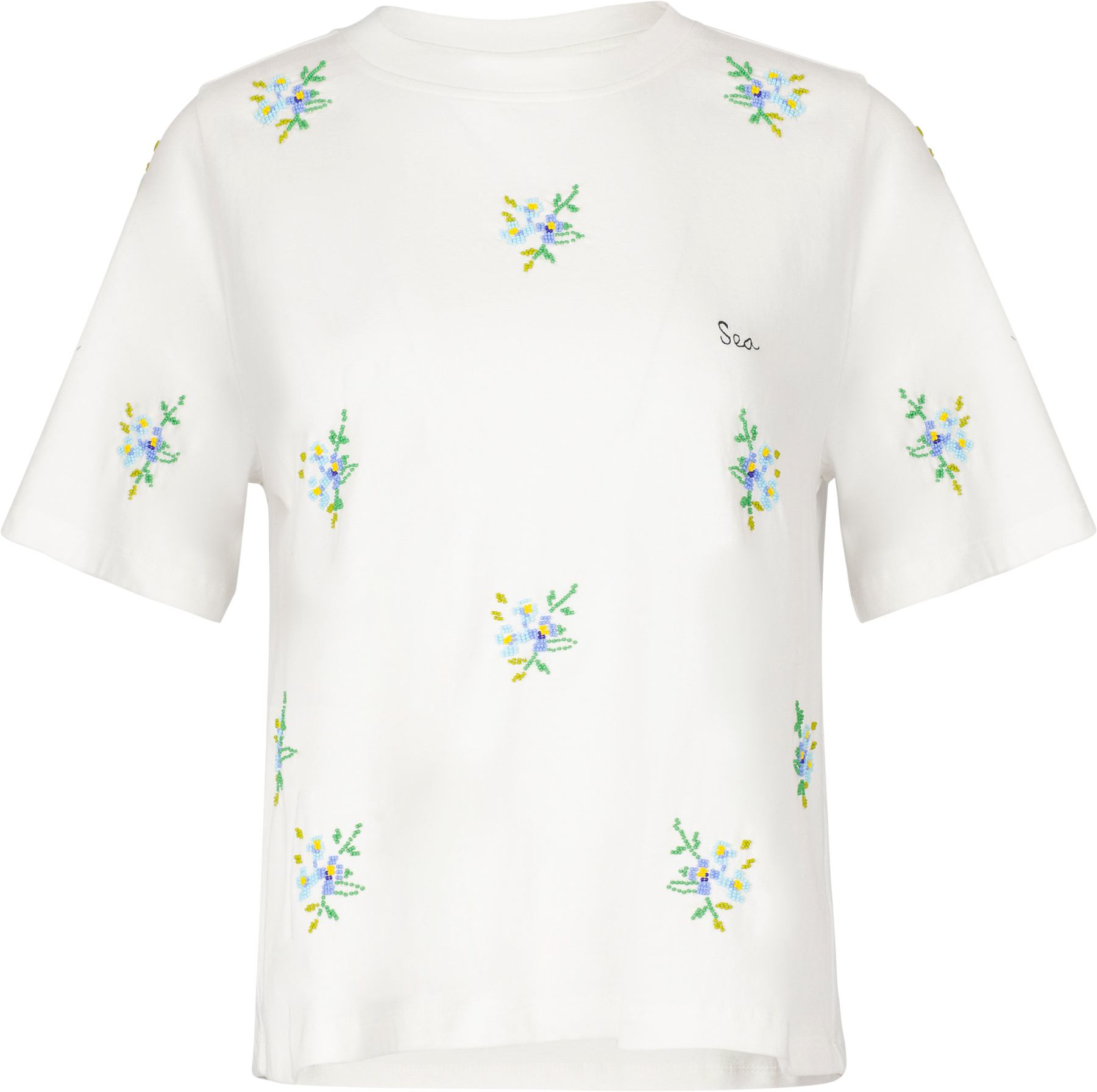 Tania Beaded T-Shirt - White