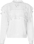 Joah Embroidery Sweatshirt - White