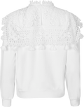 Joah Embroidery Sweatshirt - White