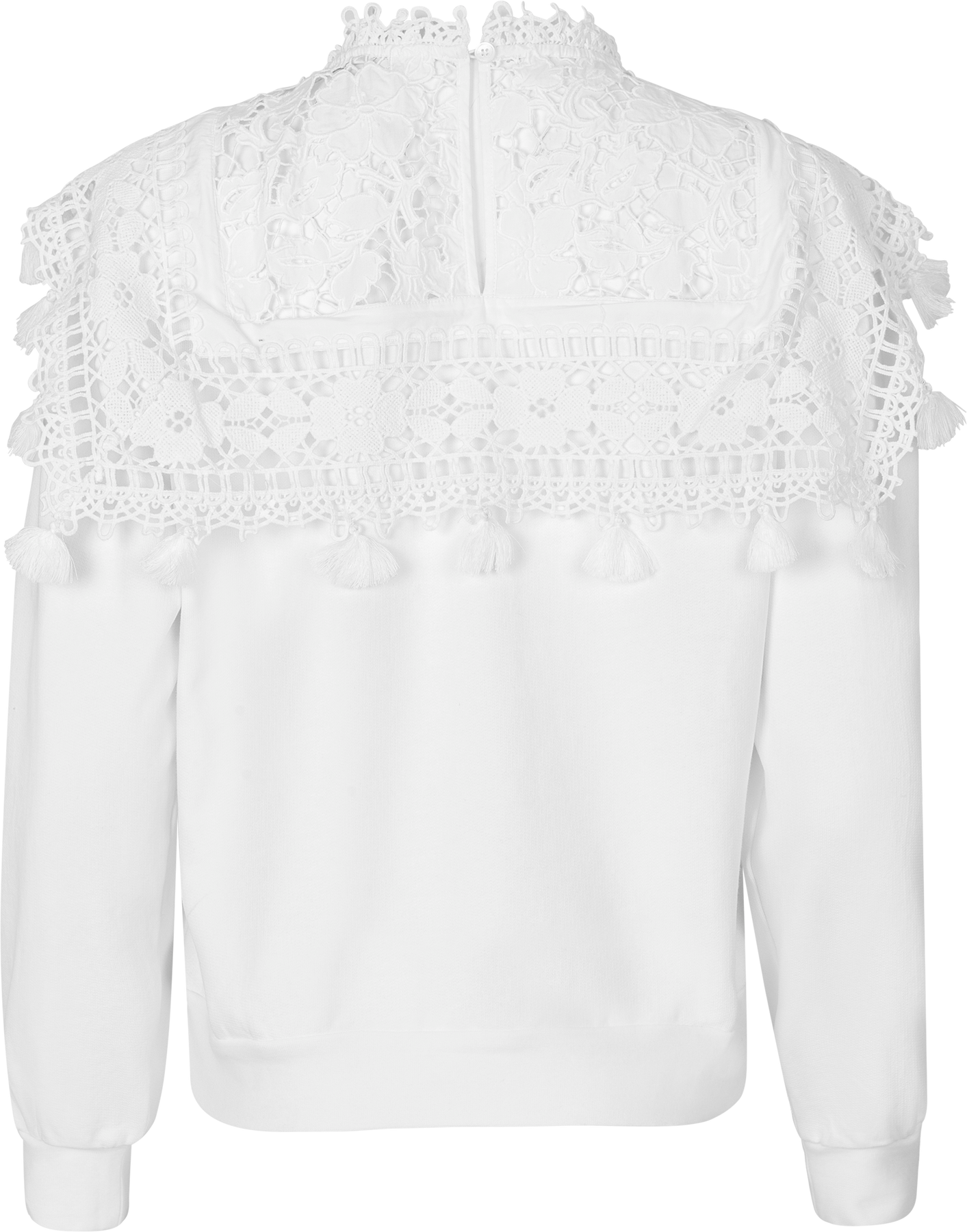 Joah Embroidery Sweatshirt - White