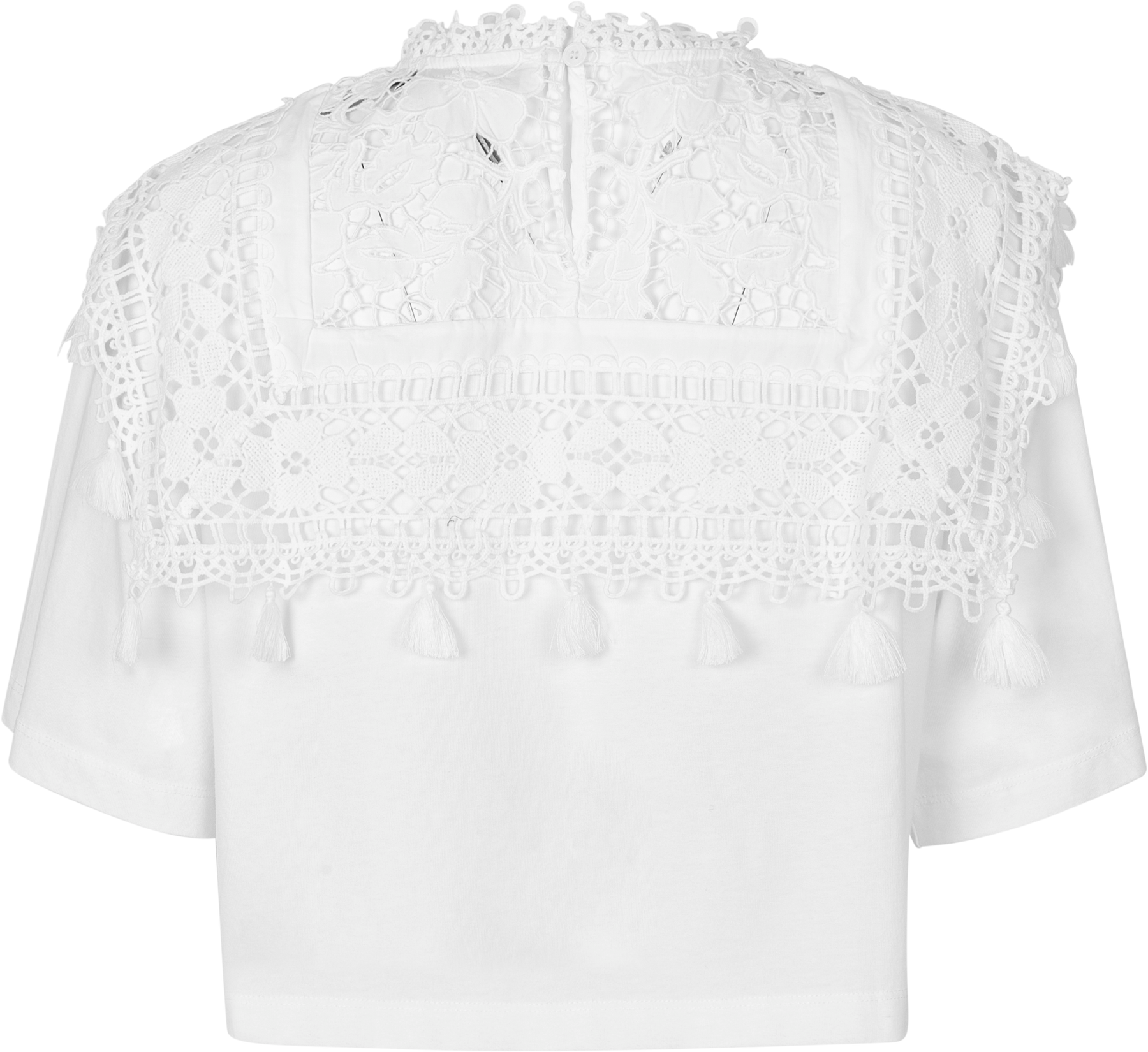 Joah Embroidery T-Shirt - Vit