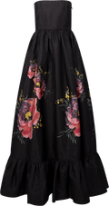 Taffeta Bandeau Dress - Golden Poppy