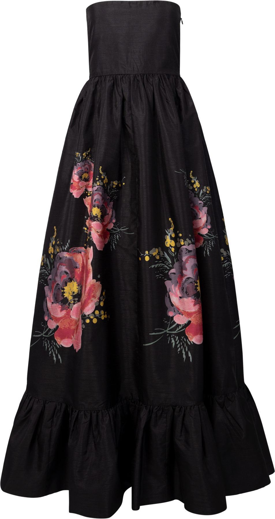 Taffeta Bandeau Dress - Golden Poppy