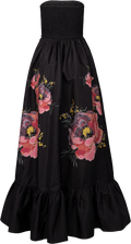 Taffeta Bandeau Dress - Golden Poppy