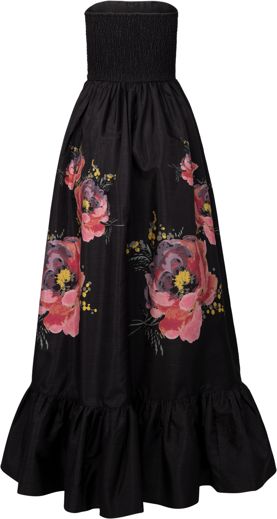 Taffeta Bandeau Dress - Golden Poppy