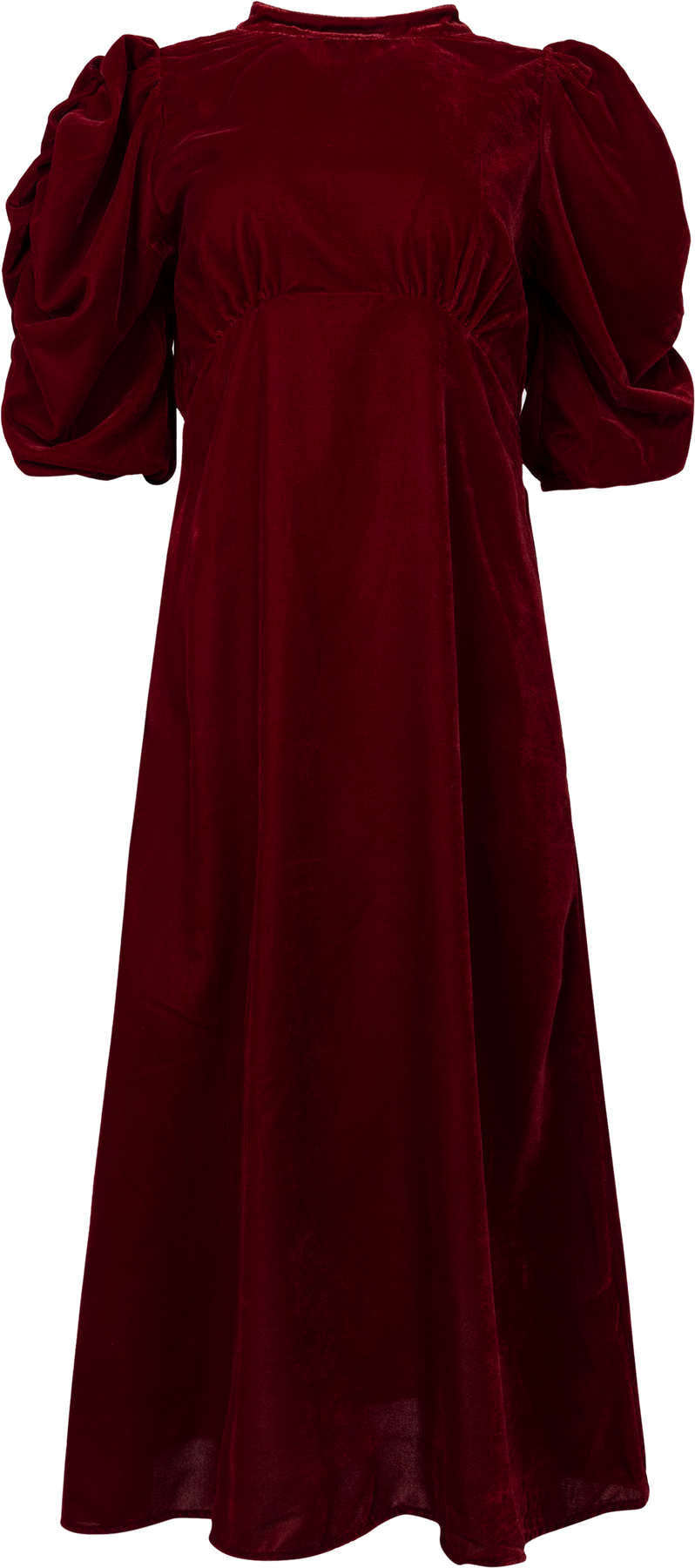 Dakota Dress - Velour Bordeaux