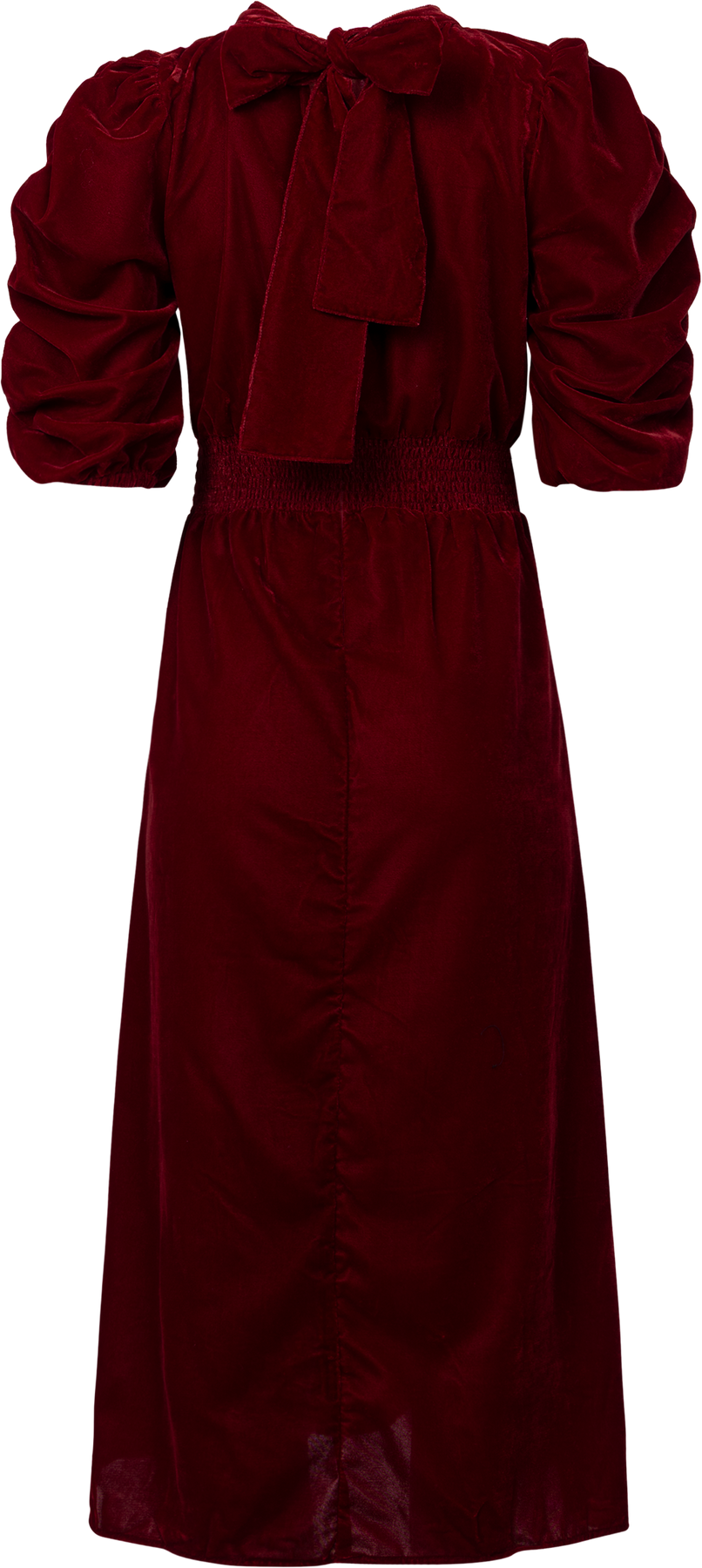 Dakota Dress - Velour Bordeaux