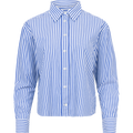 Rel Cropped Striped Shirt - College Blue