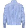 Rel Cropped Striped Shirt - College Blue
