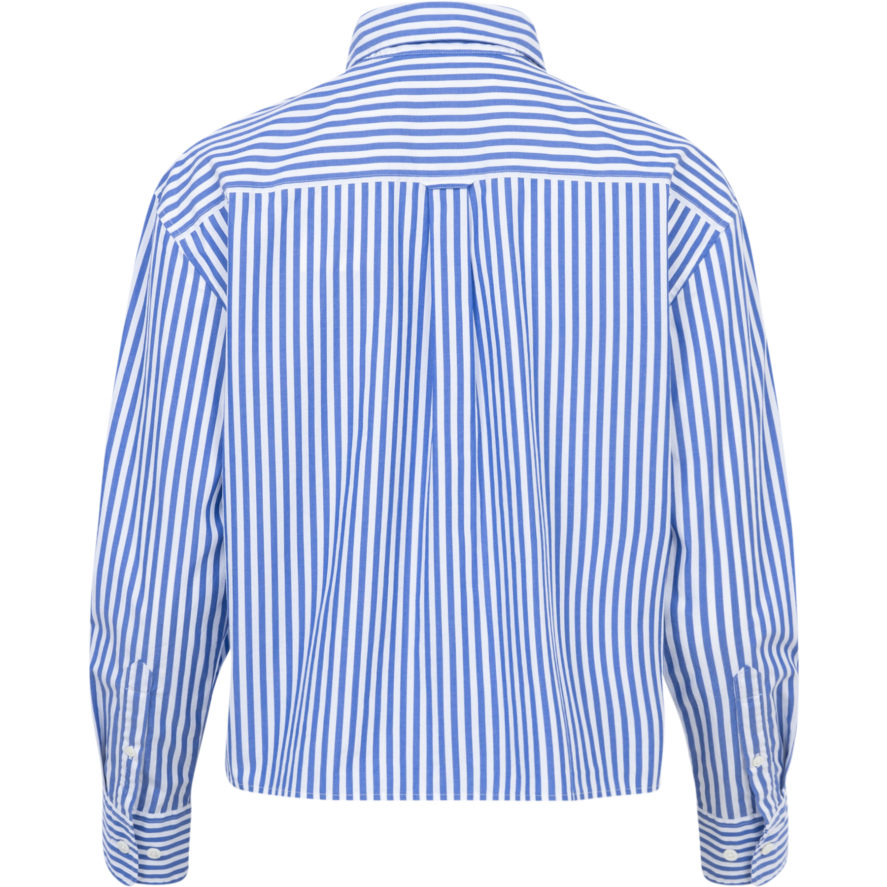 Rel Cropped Striped Shirt - College Blue