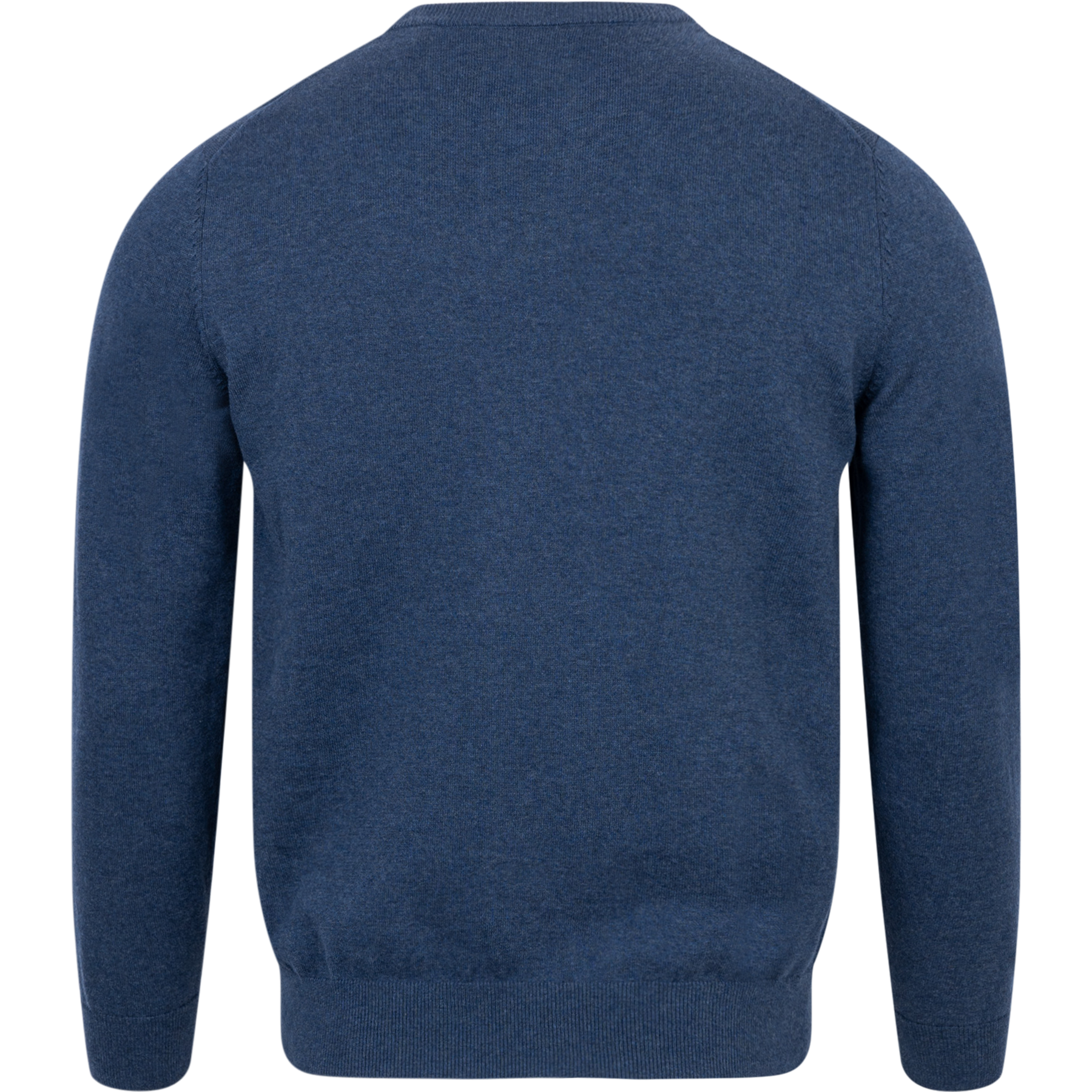 Classic Cotton C-Neck - Dark Jeansblue Melange