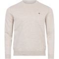 Classic Cotton C-Neck - Light Beige Melange