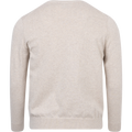 Classic Cotton C-Neck - Light Beige Melange