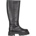 Katiuska Leather High Boot - Black